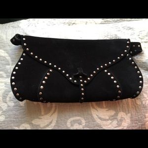 Celine flap suede bag